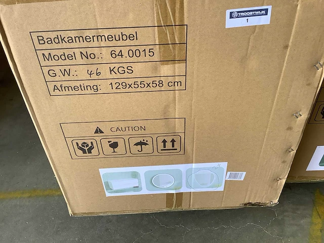 Karo - 64.0015 - badkamermeubel zonder wasbak met 2x led spiegel - afbeelding 2 van  3