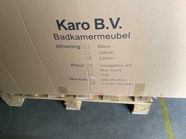 Karo - 64.0015 - badkamermeubel zonder wasbak met 2x led spiegel - afbeelding 3 van  3