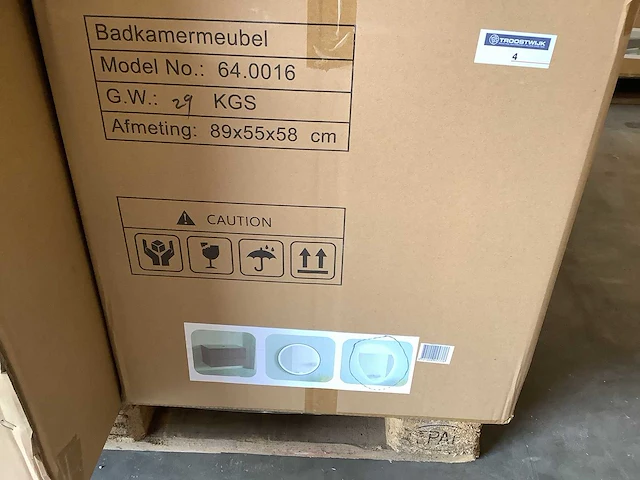 Karo - 64.0016 - badkamermeubel zonder wasbak en met led spiegel - afbeelding 2 van  4