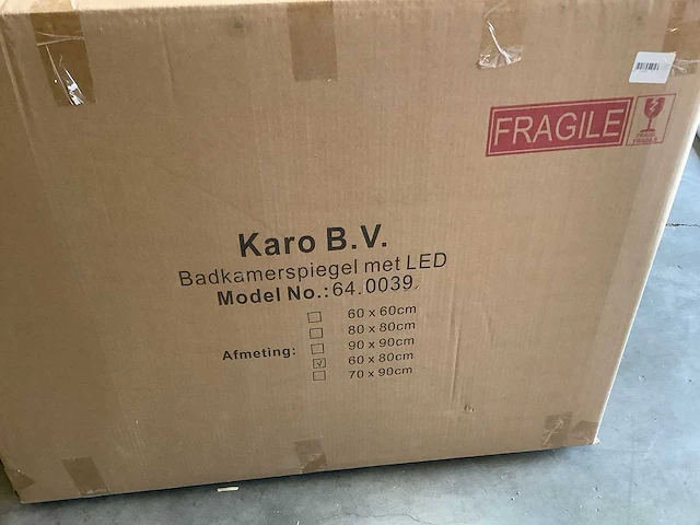 Karo - 64.0016 - badkamermeubel zonder wasbak en met led spiegel - afbeelding 4 van  4