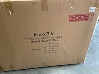 Karo - 64.0016 - badkamermeubel zonder wasbak en met led spiegel - afbeelding 4 van  4