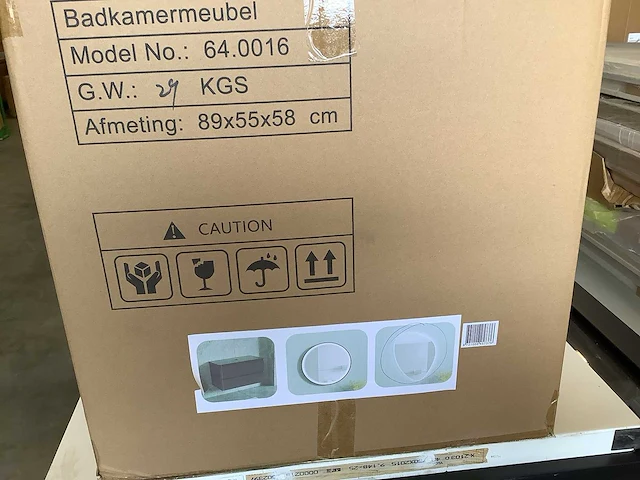 Karo - 64.0016 - badkamermeubel zonder wasbak met led spiegel - afbeelding 4 van  5