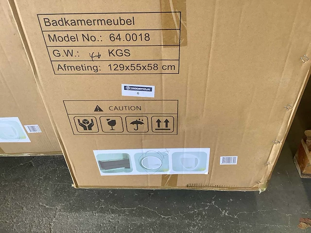 Karo - 64.0018 - badkamermeubel zonder wasbak met led spiegel - afbeelding 2 van  3