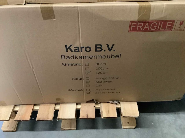Karo - 64.0018 - badkamermeubel zonder wasbak met led spiegel - afbeelding 3 van  3