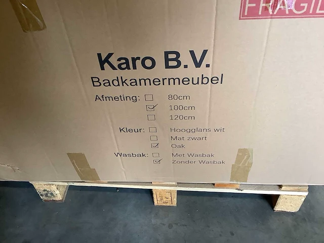 Karo - 64.0019 - badkamermeubel zonder wasbak met led spiegel - afbeelding 3 van  3