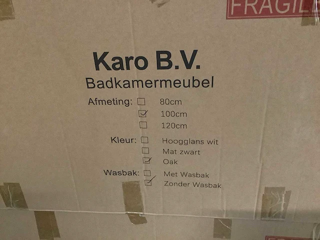 Karo - 64.0019 - badkamermeubel zonder wasbak. - afbeelding 2 van  4