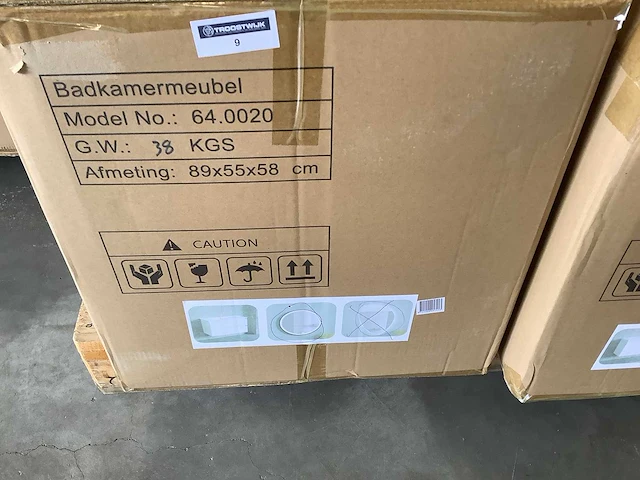 Karo - 64.0020 - badkamermeubel met wasbak met led spiegel - afbeelding 2 van  3