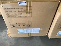Karo - 64.0020 - badkamermeubel met wasbak met led spiegel - afbeelding 2 van  3