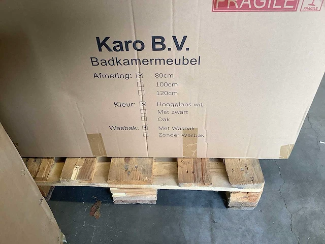 Karo - 64.0020 - badkamermeubel met wasbak met led spiegel - afbeelding 3 van  3