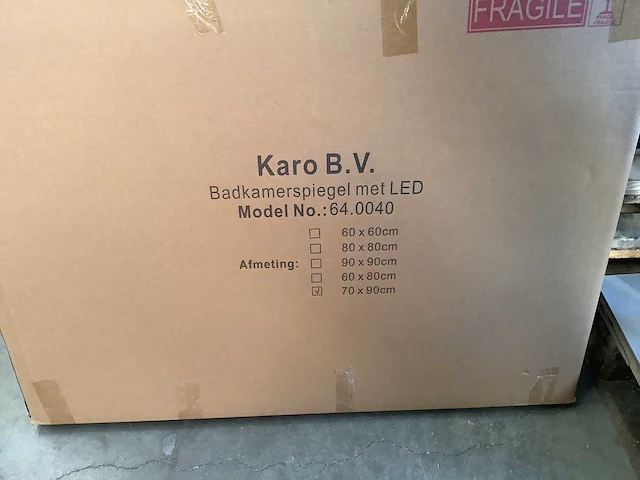 Karo - 64.0021 - badkamermeubel met wasbak en led spiegel - afbeelding 4 van  4