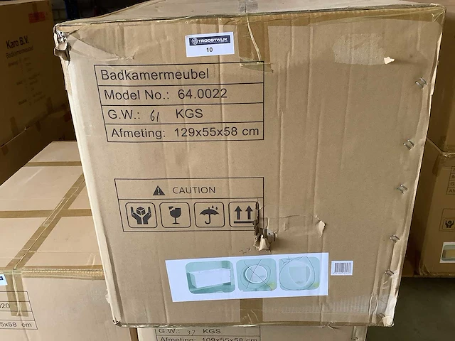 Karo - 64.0022 - badkamermeubel met wasbak met 2x led spiegel - afbeelding 2 van  3
