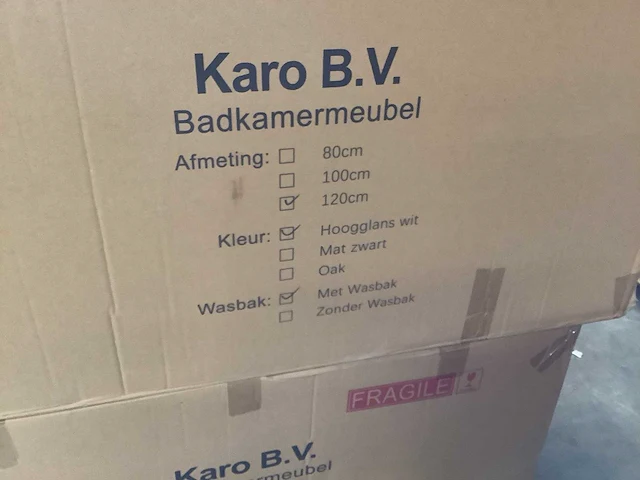 Karo - 64.0022 - badkamermeubel met wasbak met 2x led spiegel - afbeelding 3 van  3