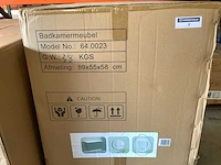Karo - 64.0023 - badkamermeubel met wasbak en led spiegel - afbeelding 2 van  4