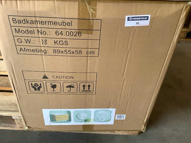 Karo - 64.0026 - badkamermeubel met wasbak en led spiegel - afbeelding 2 van  4