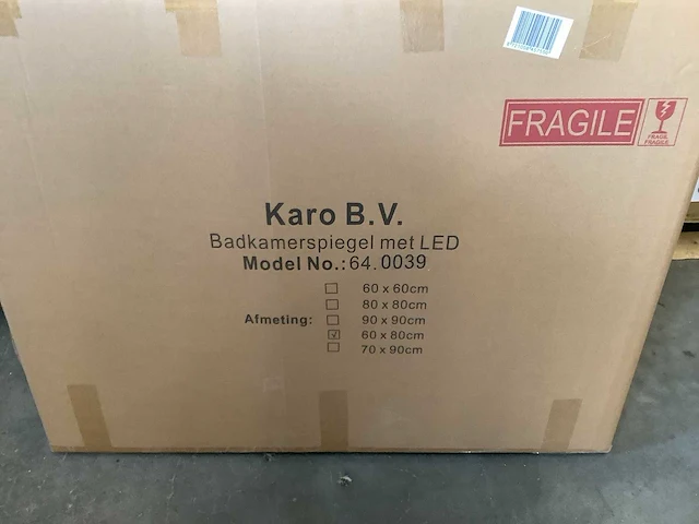 Karo - 64.0026 - badkamermeubel met wasbak en led spiegel - afbeelding 4 van  4