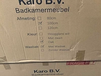 Karo - 64.0027 - badkamermeubel met wasbak met led spiegel - afbeelding 3 van  3