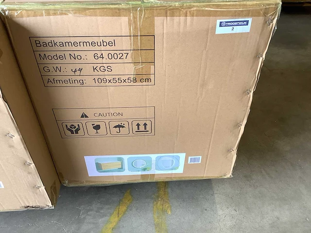 Karo - 64.0027 - badkamermeubel zonder wasbak met 2x led spiegel - afbeelding 2 van  3