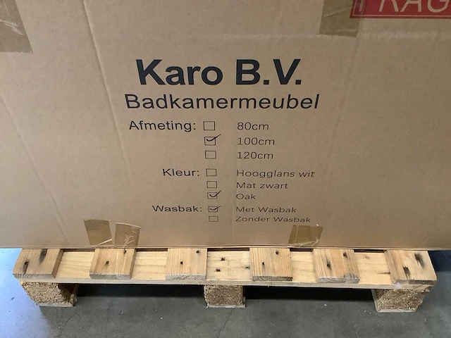 Karo - 64.0027 - badkamermeubel zonder wasbak met 2x led spiegel - afbeelding 3 van  3