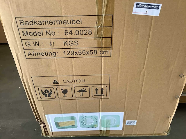 Karo - 64.0028 - badkamermeubel met wasbak en 2x led spiegel - afbeelding 2 van  4