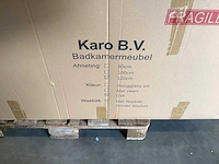 Karo - 64.0028 - badkamermeubel met wasbak en 2x led spiegel - afbeelding 3 van  4