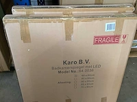 Karo - 64.0028 - badkamermeubel met wasbak en 2x led spiegel - afbeelding 4 van  4