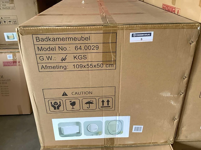 Karo - 64.0029 - badkamermeubel met wasbak en led spiegel - afbeelding 2 van  4