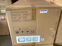 Karo - 64.0029 - badkamermeubel met wasbak en led spiegel - afbeelding 2 van  4