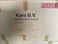 Karo - 64.0029 - badkamermeubel met wasbak en led spiegel - afbeelding 3 van  4