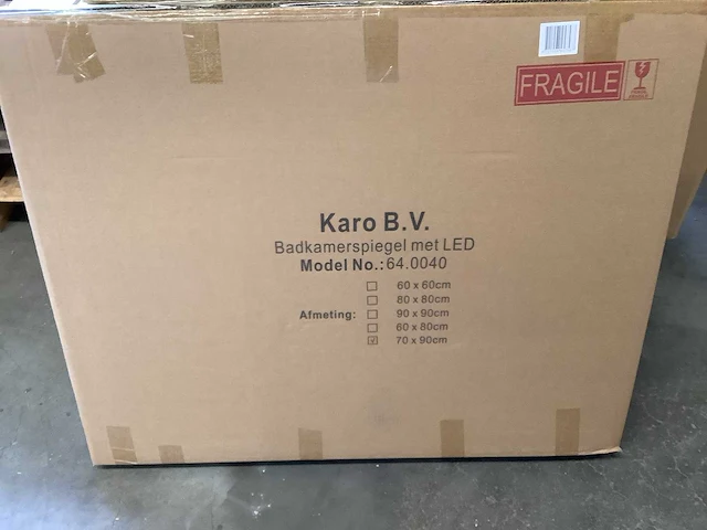 Karo - 64.0029 - badkamermeubel met wasbak en led spiegel - afbeelding 4 van  4