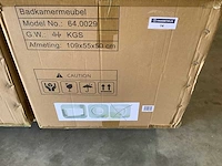 Karo - 64.0029 - badkamermeubel met wasbak met led spiegel - afbeelding 2 van  3