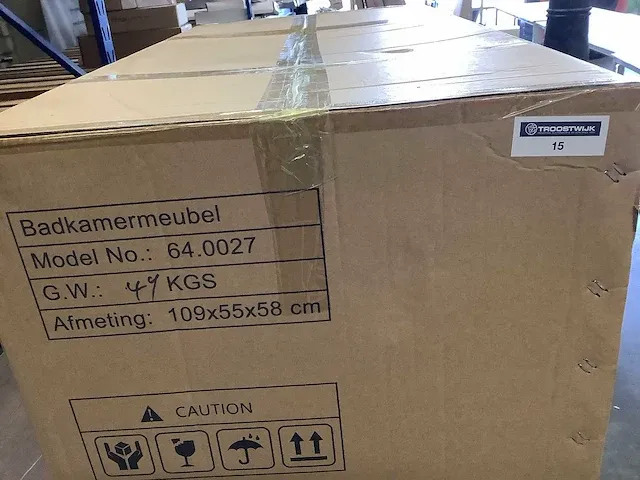 Karo - 64.0029 - badmeubelset incl. wastafel met led spiegel. - afbeelding 2 van  4