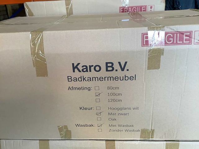 Karo - 64.0030 - badkamermeubel met wasbak en led spiegel - afbeelding 3 van  4