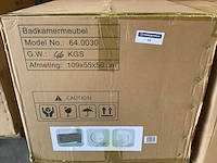 Karo - 64.0030 - badkamermeubel met wasbak met led spiegel - afbeelding 2 van  3