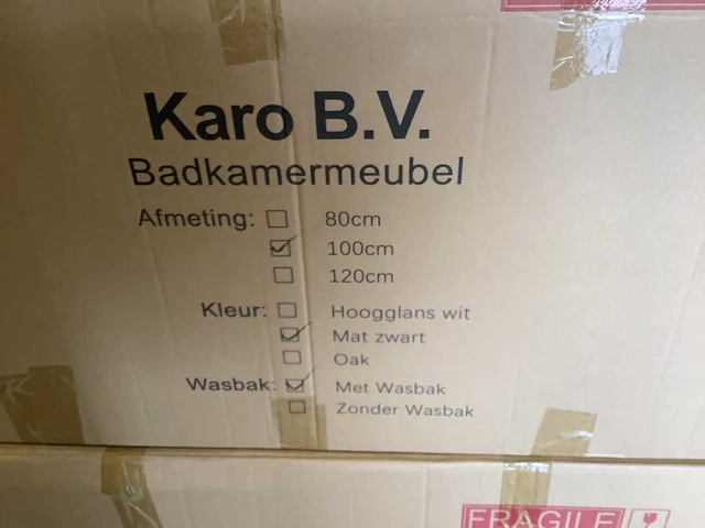 Karo - 64.0030 - badkamermeubel met wasbak met led spiegel - afbeelding 3 van  3