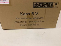 Karo - 64.0035 - keramische waskom 36x36x12 cm - afbeelding 3 van  4