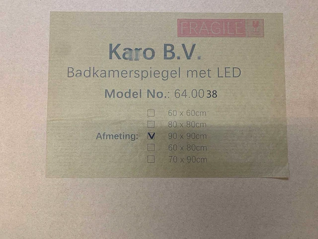 Karo - 64.0038 - badkamerspiegel met led - afbeelding 3 van  3