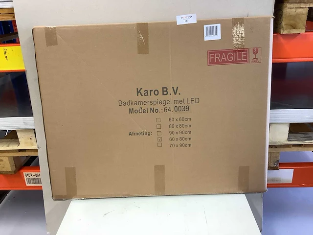 Karo - 64.0039 - badkamerspiegel 60x80 cm met led - afbeelding 2 van  2