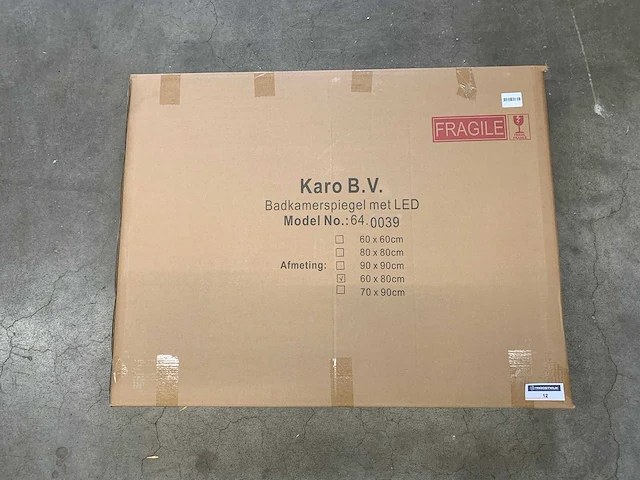 Karo - 64.0039 - badkamerspiegel met led - afbeelding 2 van  3