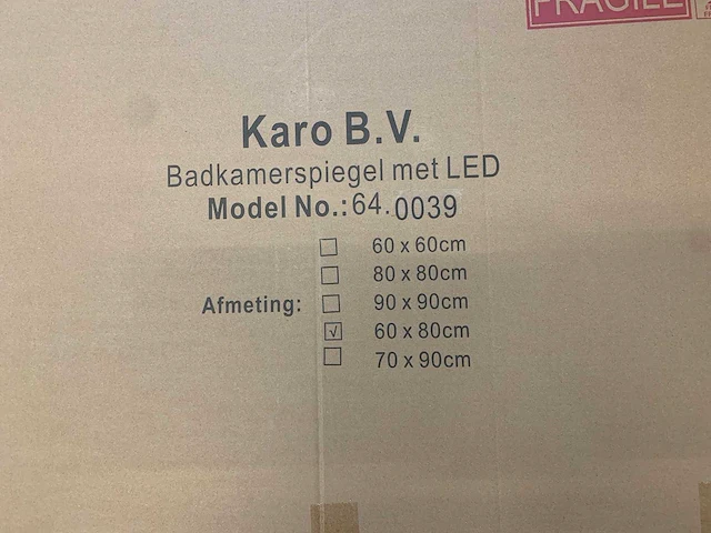 Karo - 64.0039 - badkamerspiegel met led - afbeelding 3 van  3