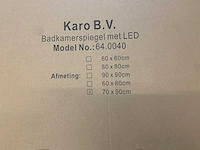 Karo - 64.0040 - badkamerspiegel met led - afbeelding 3 van  3