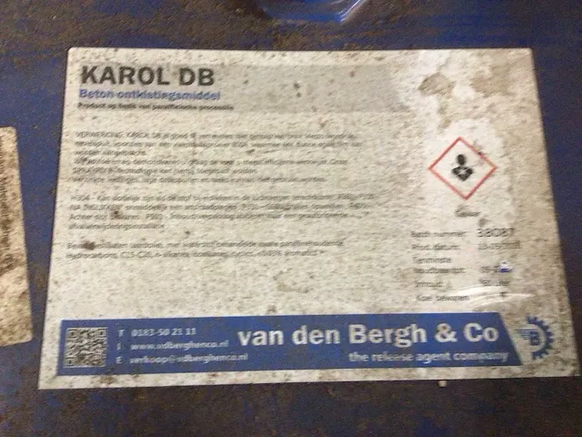 Karol db ontkistingsolie, beton ontkistingsmiddel (3x 60 liter) - afbeelding 2 van  2