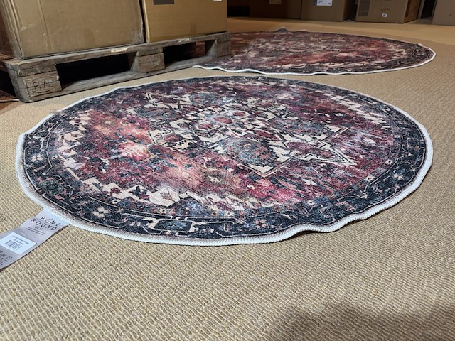 Karpet home bound by ky, rond, meerkleurig - afbeelding 2 van  3