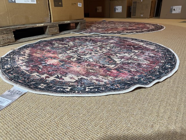 Karpet home bound by ky, rond, meerkleurig - afbeelding 3 van  3