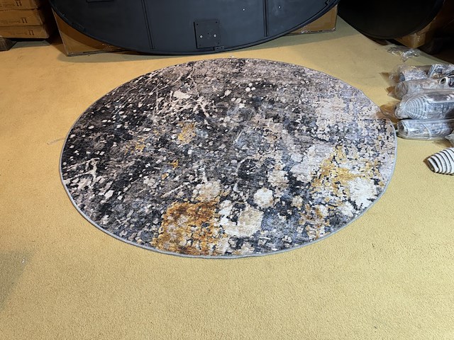 Karpet home bound by ky, rond, meerkleurig - afbeelding 1 van  4