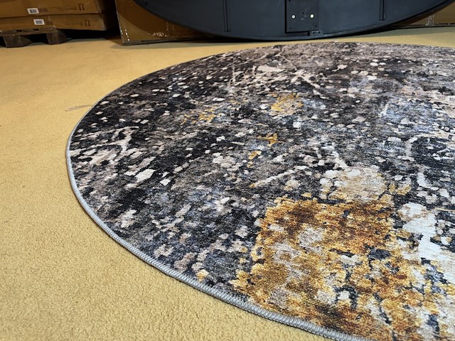 Karpet home bound by ky, rond, meerkleurig - afbeelding 3 van  4