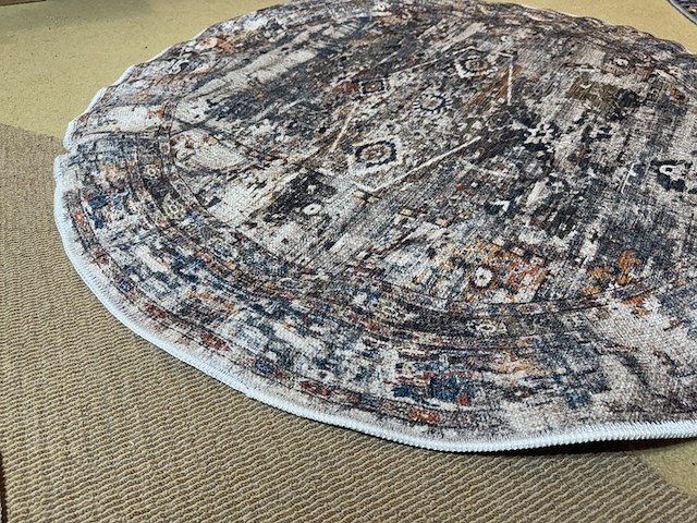 Karpet home bound by ky, rond, meerkleurig - afbeelding 3 van  4