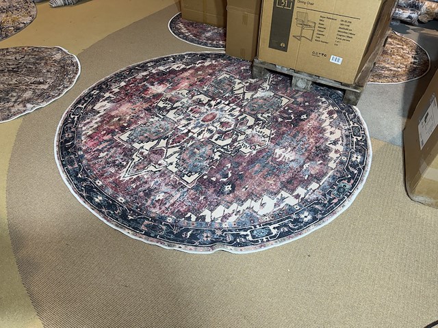 Karpet home bound by ky, vintage, meerkleurig - afbeelding 1 van  4