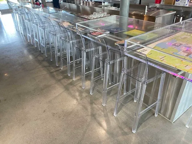 Kartell one more please - vierkant high transparant barkruk (7x) - afbeelding 3 van  14