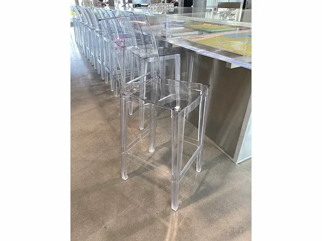 Kartell one more please - vierkant high transparant barkruk (7x) - afbeelding 4 van  14