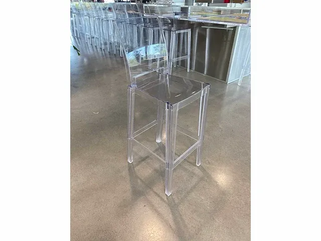Kartell one more please - vierkant high transparant barkruk (7x) - afbeelding 6 van  14